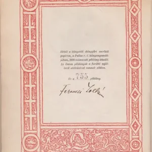 Újdonság Dante, [Alighieri]: Az új élet [számozott, a fordító által aláírt]