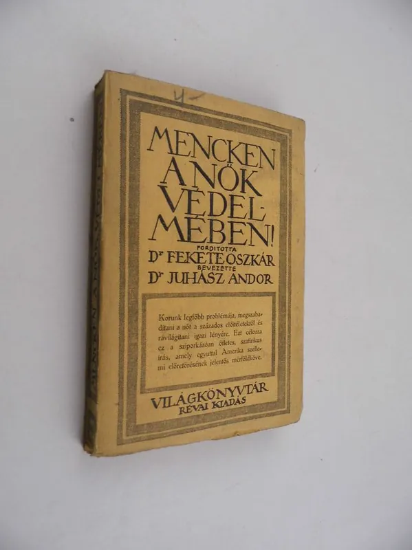 Utolsó esély Mencken: A nők védelmében!