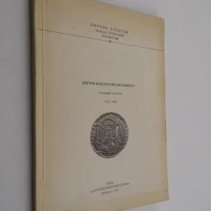 Újdonság Eötvös kollgéiumi emlékkönyv / Ünnepségek, beszédek 1970-1980