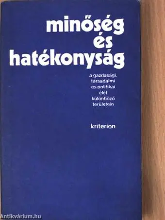 Vedd meg online Péter György - Minőség és hatékonyság