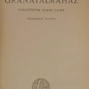 Wilde Oszkár - Gránátalmaház Azonnal elérhető