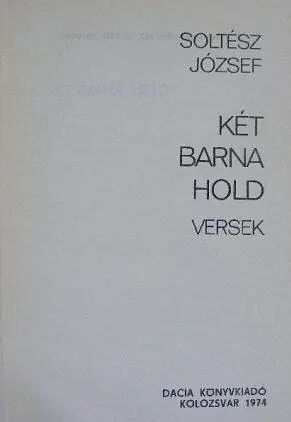 Végkiárusítás Soltész József - Két barna hold