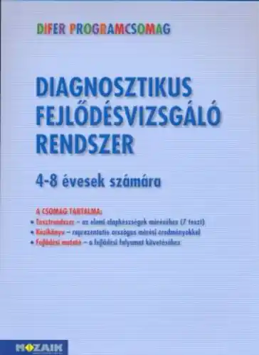 Végkiárusítás DIFER ​Programcsomag – Diagnosztikus fejlődésvizsgáló rendszer 4-8 évesek számára