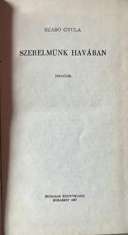 Vedd meg online Szabó Gyula - Szerelmünk ​havában