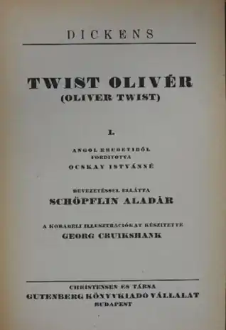 Szezonális akció Charles Dickens - Twist Olivér I.