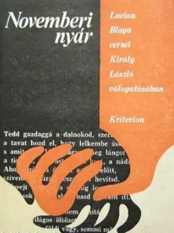 Vásárlói kedvenc Lucian Blaga - Novemberi nyár