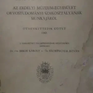 EME Orvosi Értesítő  52. kötet Csak ma