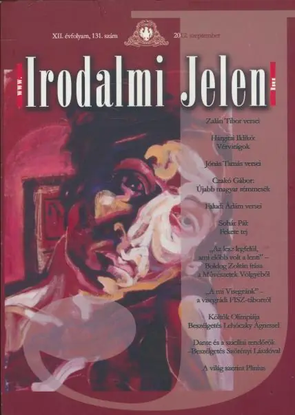 Újdonság Irodalmi jelen 2012 szeptember