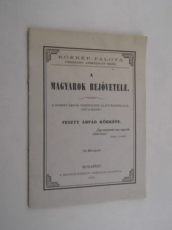 A magyarok bejövetele (reprint) Árengedmény