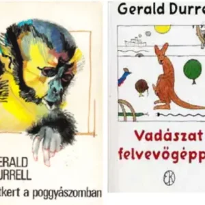Újdonság Gerald Durrell: 2db Gerald Durrell könyv - Vadászat felvevőgéppel, Állatkert a poggyászomban