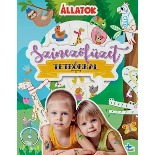 Különleges ajánlat Színezőfüzet tetkókkal - Állatok