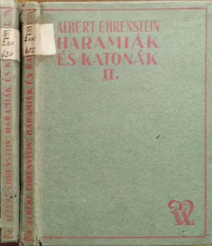 Végkiárusítás Haramiák és katonák I-II. - Ehrenstein Albert