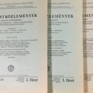 Vízügyi közlemények 1981 2. és 3. füzet, 1982 2.füzet. (3 kötet) - Dr. Stelczer Károly (szerk.) Végkiárusítás
