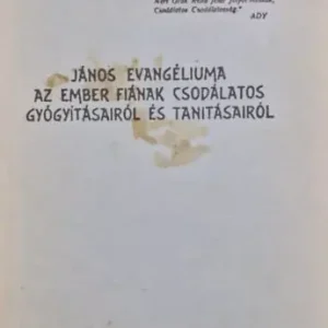 Utolsó esély János Evangéliuma - Az ember fiának csodálatos gyógyításairól és tanításairól -