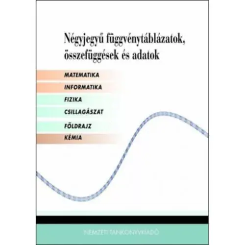 Végkiárusítás Matematikai, fizikai, kémiai összefüggések - Négyjegyű függvénytáblázatok -