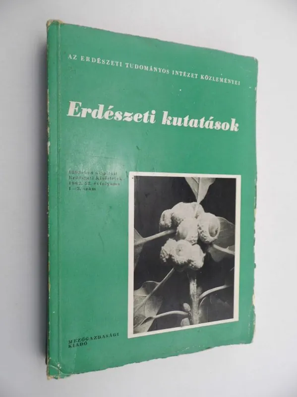 Erdészeti kutatások / 1962. 58. évfolyam 1-3. sz. Kiárusítás