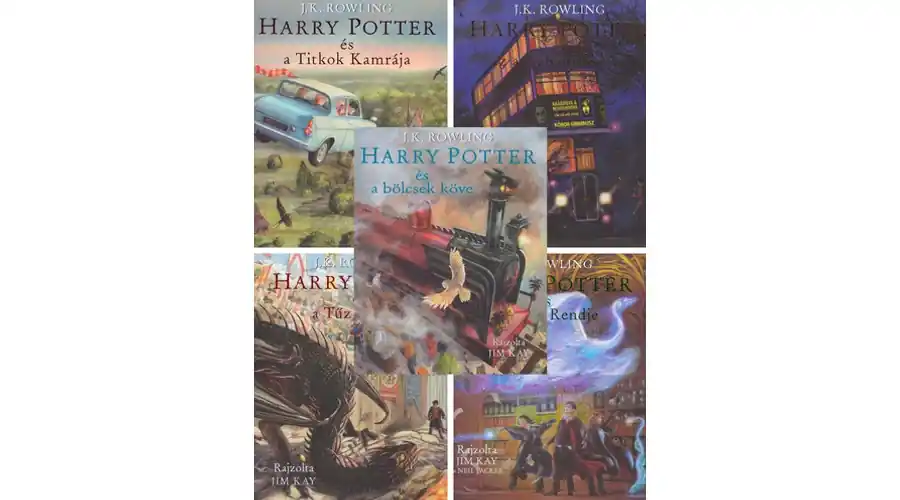 A Harry Potter sorozat 1-5. - illusztrált könyvcsomag Exkluzív ajánlat