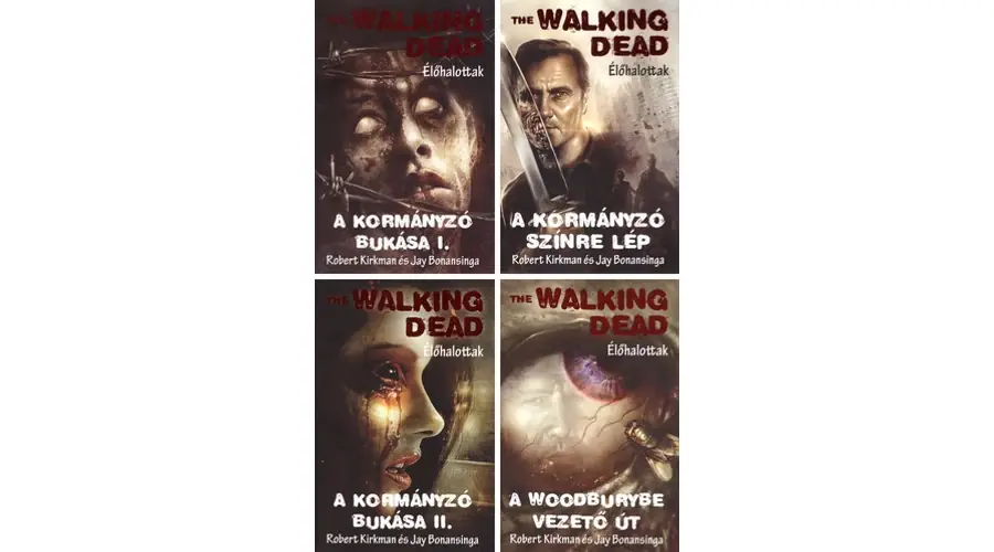 4 The Walking Dead könyv egy csomagban Expressz kézbesítés