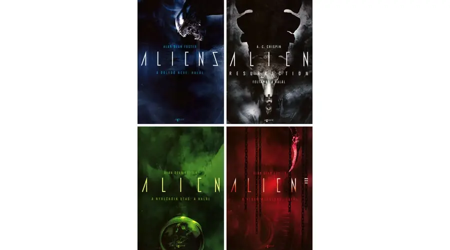 A 4 Alien film könyv változata egy csomagban Olcsóbb