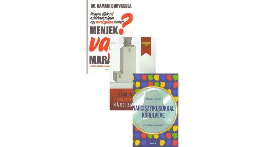 3 könyv a nárcizmusról csomagban Gyors kiszállítás