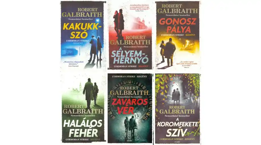 Exkluzív ajánlat 6 Cormoran Strike krimi Robert Galbraith-től csomagban