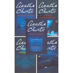 5 Poirot könyv csomagban Agatha Christie-től Árengedmény