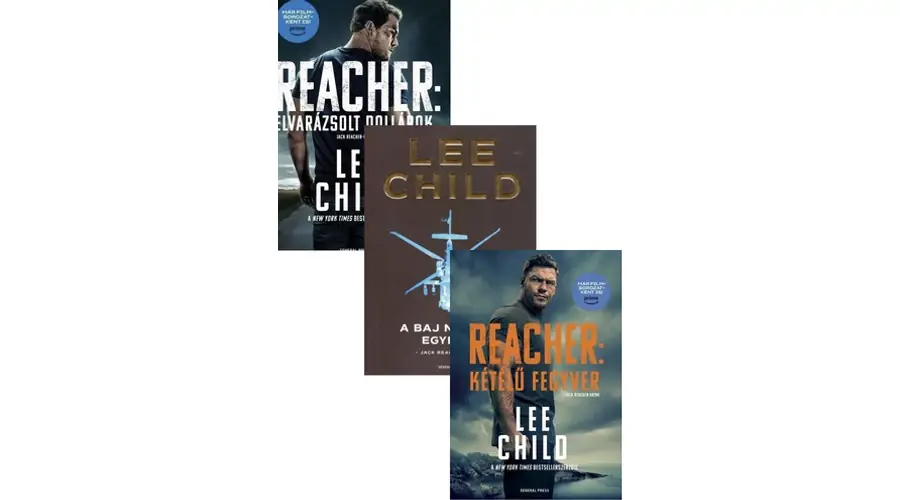 3 Jack Reacher könyv a sorozatból csomagban Biztonságos fizetés