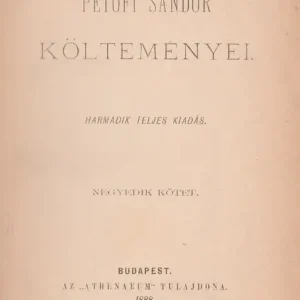 Biztonságos vásárlás Petőfi Sándor költeményei IV.
