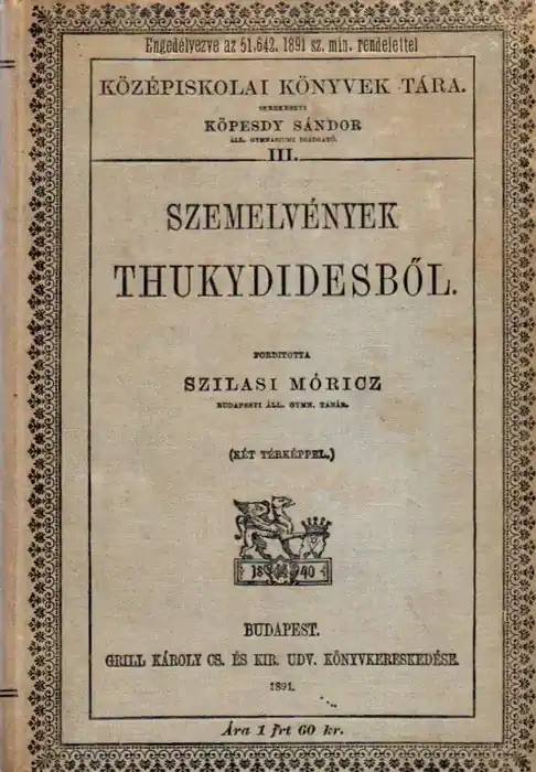 Szemelvények Thukydidesből Szuper ajánlat