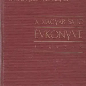 Akciós ár A Magyar Sajtó évkönyve 1935