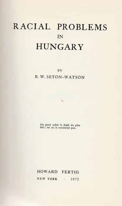 Biztonságos fizetés Racial Problems in Hungary