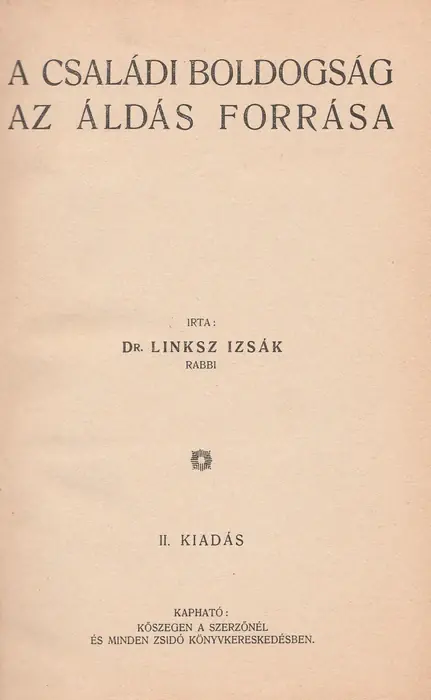 A családi boldogság az áldás forrása Rendeld meg most