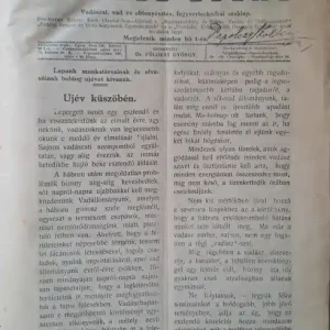 Vadász Ujság IV-V. évfolyam 1925-1926 - Marosvásárhely Prémium