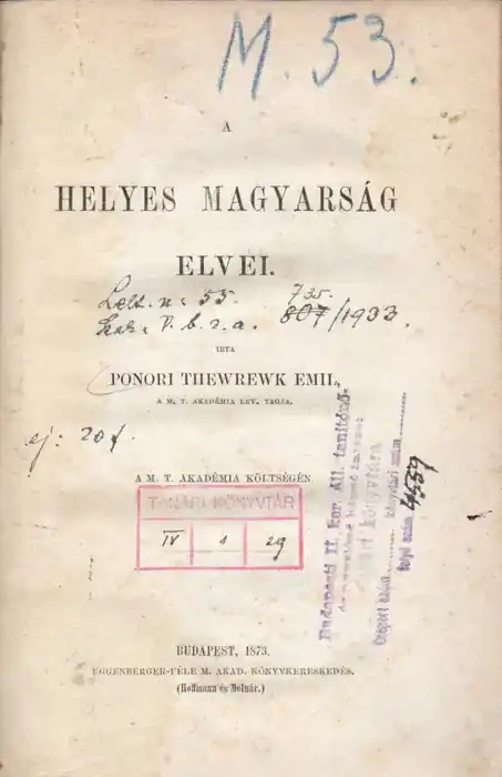 A helyes magyarság elvei Kedvezmény