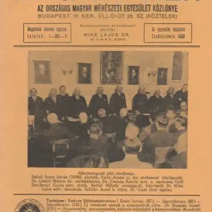 Végkiárusítás Magyar Méh 1937. április LVIII. évfolyam 4. szám
