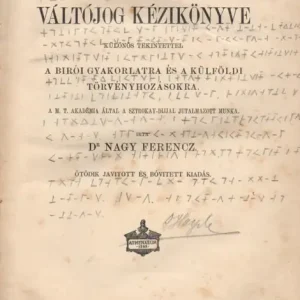 A magyar váltójog kézikönyve Prémium