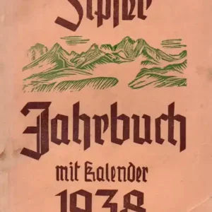 Zipser Jahrbuch mit Kalender 1938 Nézd meg most