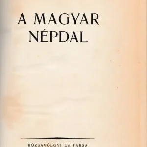 A magyar népdal Utolsó esély