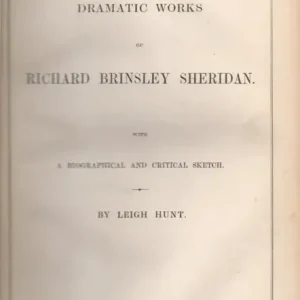The Dramatic Works of Richard Brinsley Sheridan Azonnali szállítás