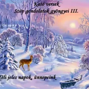 Újdonság Kató versek Szép gondolatok gyöngyei III. Téli jeles napok, ünnepeink