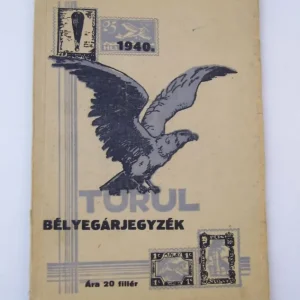 Turul bélyegárjegyzék. 1940. Abonyi Jenő bélyegkereskedése Outlet