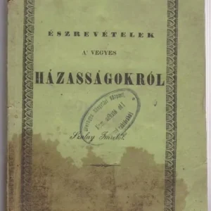 Szalay Imre: Észrevételek a vegyes házasságokról Expressz kézbesítés