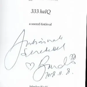 Utolsó esély Nagy Bandó András: 333 haIQ (dedikált példány)