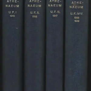 Utolsó esély Alexander Bernát (Szerk.): Athenaeum folyóirat. Uj folyam I-V. kötet. (Négy kötetbe kötve)