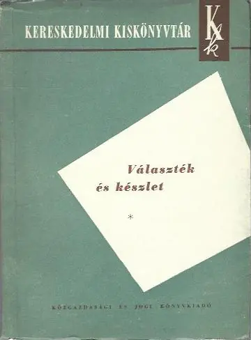 Korlátozott ajánlat Berényi József: Választék és készlet