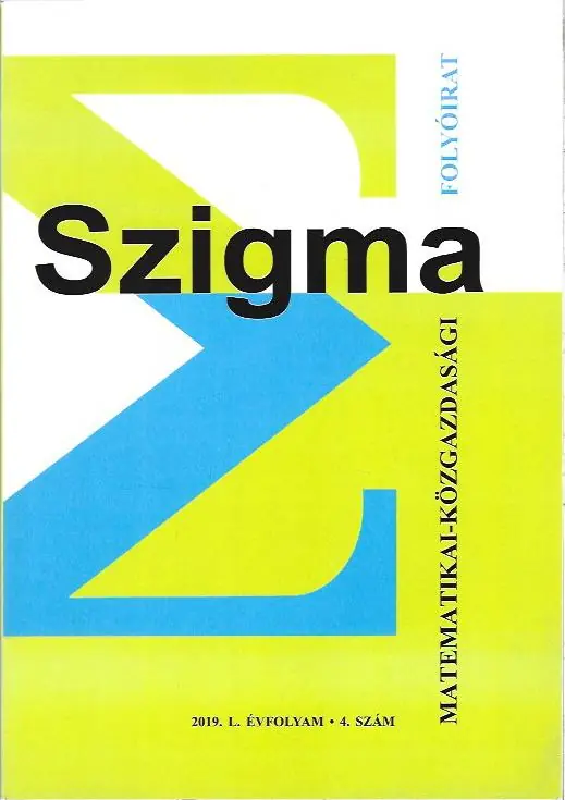 Outlet Szigma - Matematikai-közgazdasági folyóirat - 2019. L. évfolyam 4. szám